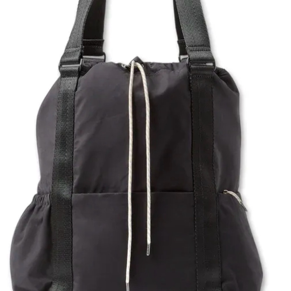 Vuori Black Convertible Tote Bag